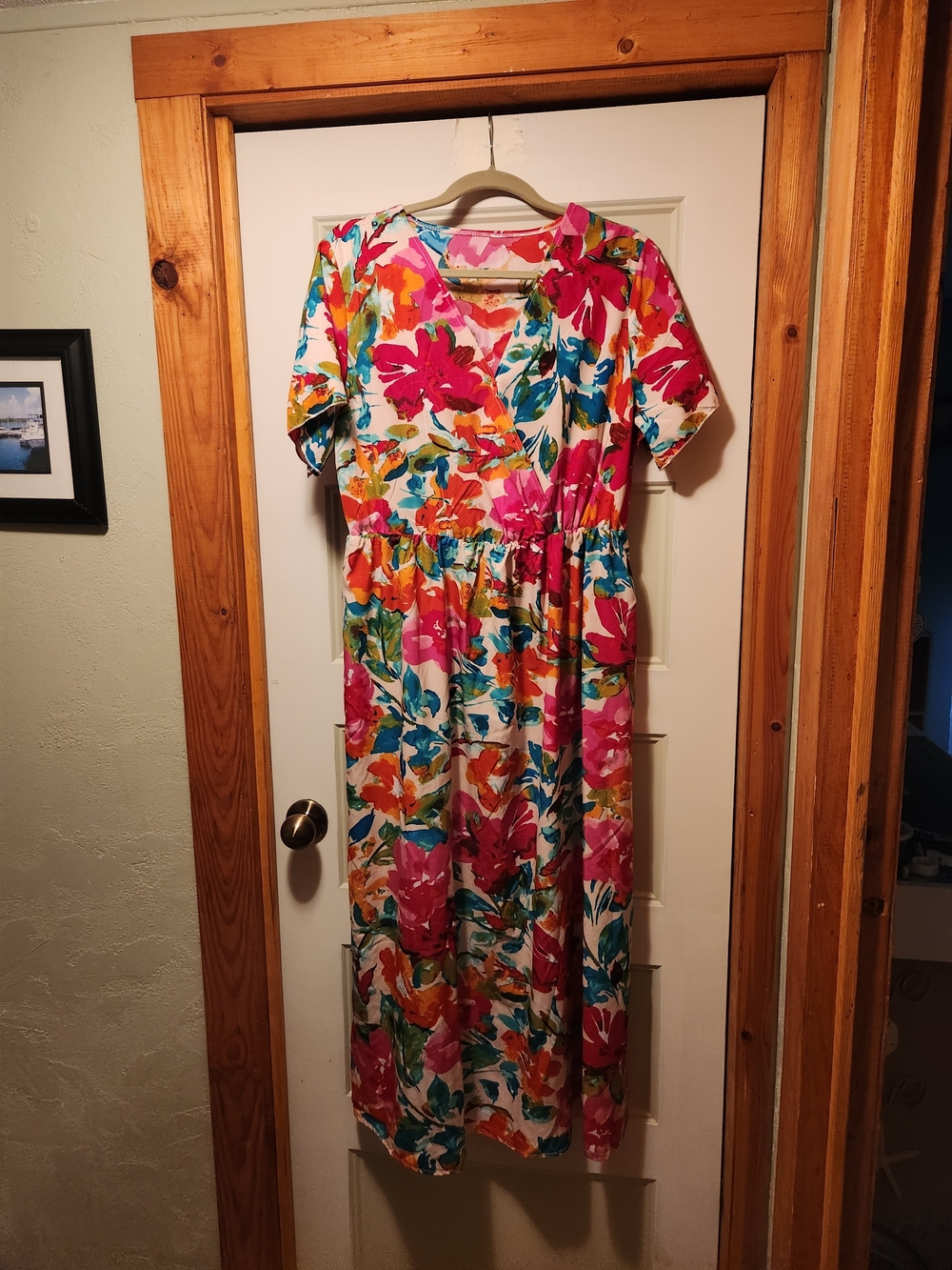 SHEIN Floral Maxi Dress - Pink, Blue, Green, Orange